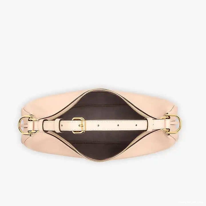 Affordable Fendigraphy Bag Pink Fendi Small Hobo Calf In Leather 0528